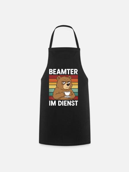 Beamter Kaffee Bär Beamtentum Beamte - Kochschürze - Schwarz