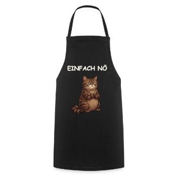 Katze Lustiger Spruch - Kochschürze - Schwarz - Vorne - AI Model Male 185 dark (185cm)
