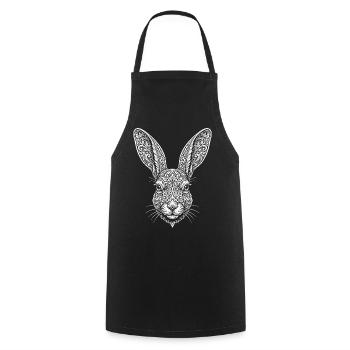 Lièvre - Tablier de cuisine - noir - Devant - AI Model Male 185 dark (185cm)