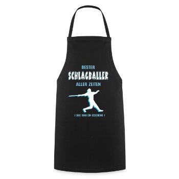 Bester Schlagball Spieler Schlagballer Baseball - Kochschürze - Schwarz - Vorne - AI Model Male 185 dark (185cm)