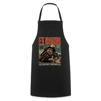 AND BOOM - Cooking Apron - black - Front - AI Model Male 185 dark (185cm)