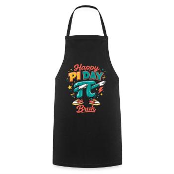 Bonne journée Pi, mec, dabbing, mathématiques Pi, dit rétro - Tablier de cuisine - noir - Devant - AI Model Male 185 dark (185cm)