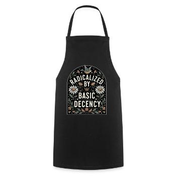 Blumen Statement für Gleichberechtigung Fans - Kochschürze - Schwarz - Vorne - AI Model Male 185 dark (185cm)