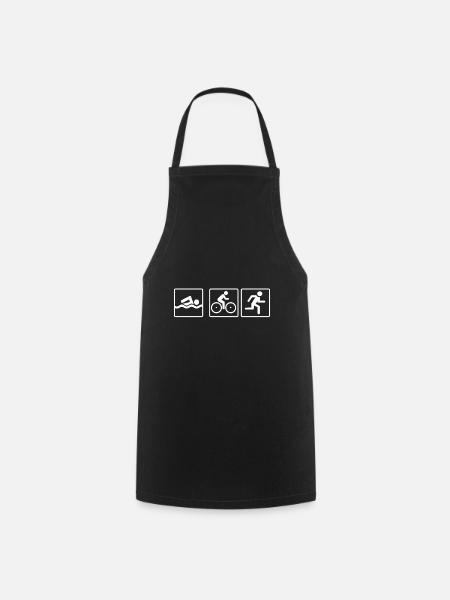Triathlon - Tablier de cuisine - noir