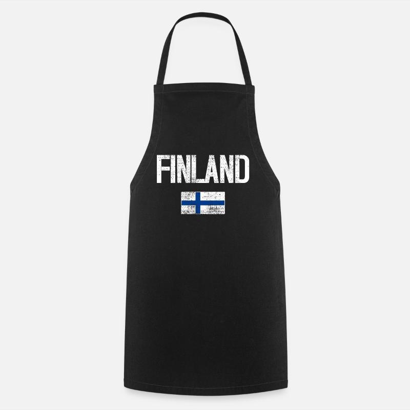 Finlande - Tablier de cuisine - noir