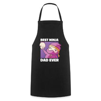 Vatertag Ninja Papa Kampfsport Papa Lustig - Kochschürze - Schwarz - Vorne - AI Model Male 185 dark (185cm)