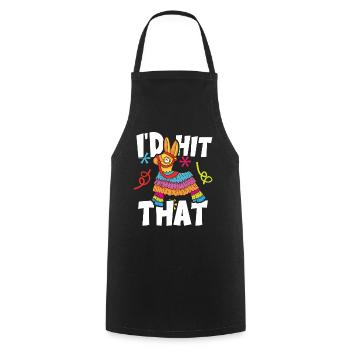 J’avais frappé cette Pinata Mexican Cinco de Mayo Party - Tablier de cuisine - noir - Devant - AI Model Male 185 dark (185cm)