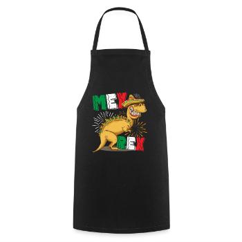 Tacosaurus Mex Rex T Rex Taco Cinco De Mayo - Kochschürze - Schwarz - Vorne - AI Model Male 185 dark (185cm)
