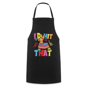 J’avais frappé cette Pinata Mexican Cinco de Mayo Party - Tablier de cuisine - noir - Devant - AI Model Male 185 dark (185cm)