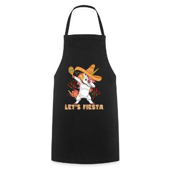 Cinco De Mayo Party Süßes Dabbing mexikanisches Einhorn - Kochschürze - Schwarz - Vorne - AI Model Male 185 dark (185cm)
