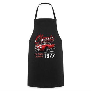 I'm Not Old I'm Classic Car Vintage Born In 1977 - Cooking Apron - black - Front - AI Model Male 185 dark (185cm)