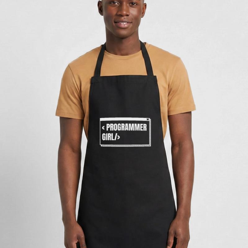 Developer Coder Programmer Girl Cooking Apron