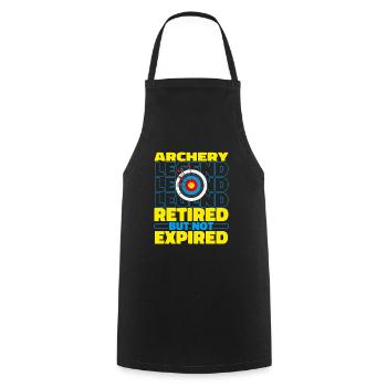 Archery Archery Archer Pensioners - Cooking Apron - black - Front - AI Model Male 185 dark (185cm)
