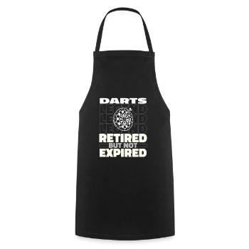 Retired Darts Darts Player - Cooking Apron - black - Front - AI Model Male 185 dark (185cm)