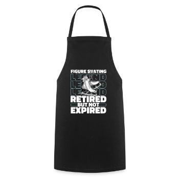 Figure skating Retired figure skater - Cooking Apron - black - Front - AI Model Male 185 dark (185cm)