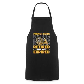 Hornist French Horn Im Ruhestand - Kochschürze - Schwarz - Vorne - AI Model Male 185 dark (185cm)