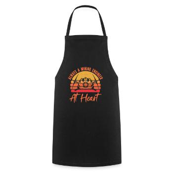 Engineer Mining Engineer - Cooking Apron - black - Front - AI Model Male 185 dark (185cm)