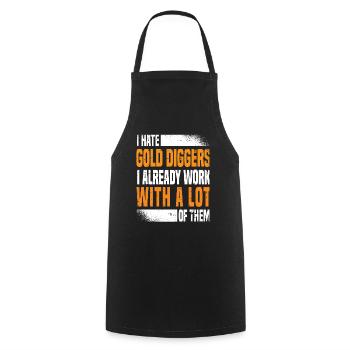 Engineer Lustig Mining Engineer - Cooking Apron - black - Front - AI Model Male 185 dark (185cm)