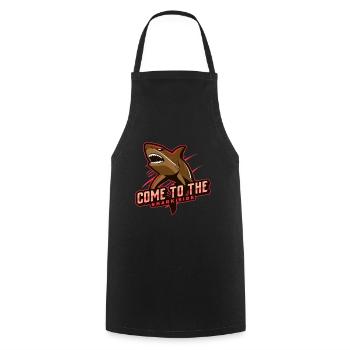 come to the shark side - Cooking Apron - black - Front - AI Model Male 185 dark (185cm)