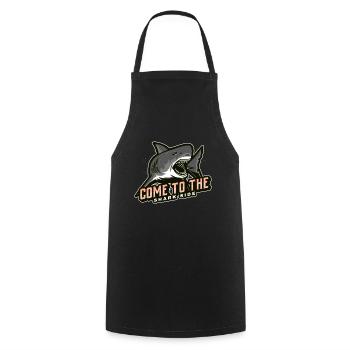 come to the shark side - Cooking Apron - black - Front - AI Model Male 185 dark (185cm)