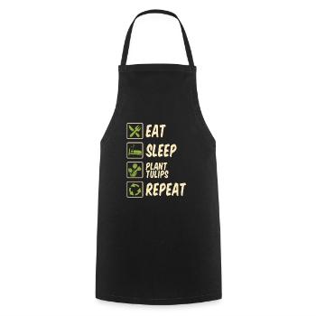 Tulips Tulips - Cooking Apron - black - Front - AI Model Male 185 dark (185cm)