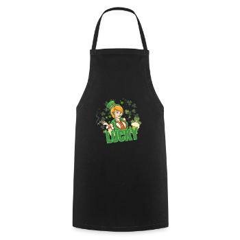 St Paddy’s St Patricksday St Patrick Day - Tablier de cuisine - noir - Devant - AI Model Male 185 dark (185cm)