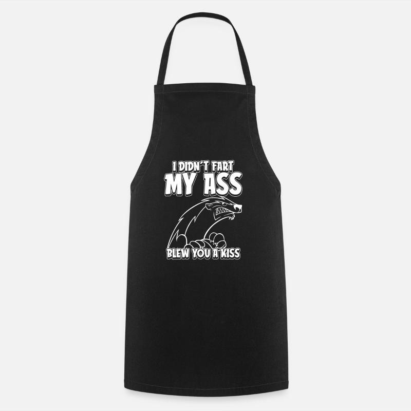Honey Badger Ratel - Tablier de cuisine - noir