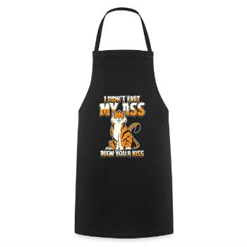 Tigre Je n’ai pas pété mes fesses Soufflé un baiser - Tablier de cuisine - noir - Devant - AI Model Male 185 dark (185cm)