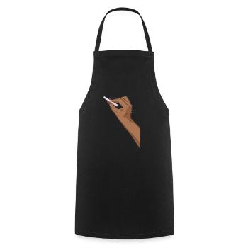 Enseignant Pédagogue - Tablier de cuisine - noir - Devant - AI Model Male 185 dark (185cm)