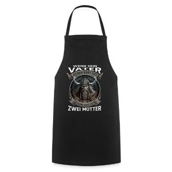 Wikinger Nordmänner Spruch Geschenk - Kochschürze - Schwarz - Vorne - AI Model Male 185 dark (185cm)
