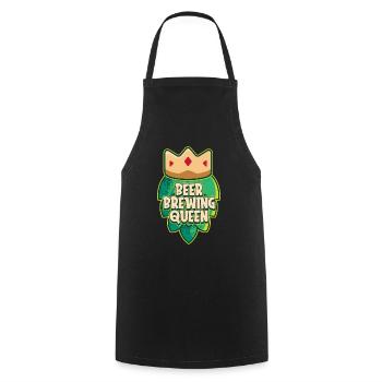 Bière artisanale Bière artisanale Reine de la bière - Tablier de cuisine - noir - Devant - AI Model Male 185 dark (185cm)