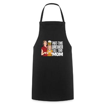 Bière artisanale Bière artisanale Noix de bière - Tablier de cuisine - noir - Devant - AI Model Male 185 dark (185cm)
