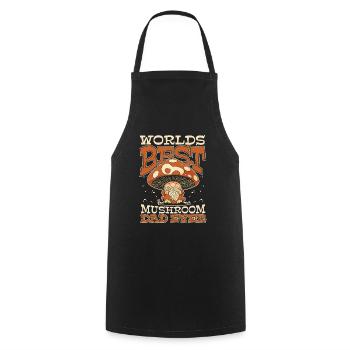 Cueilleurs de champignons Champignons Papa Nain de champignons - Tablier de cuisine - noir - Devant - AI Model Male 185 dark (185cm)