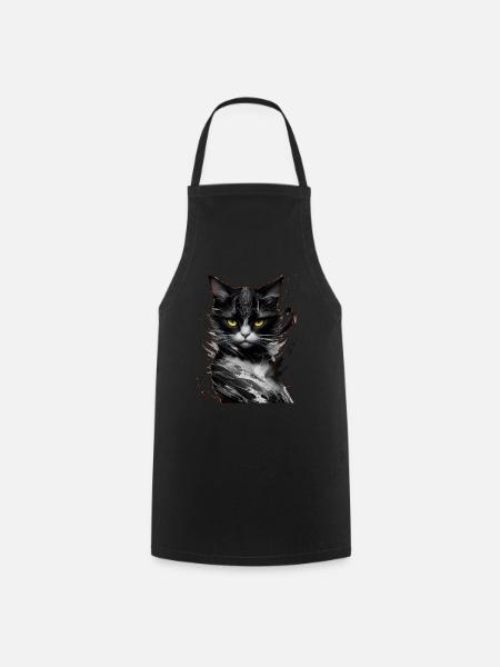 Chat Animaux de compagnie - Tablier de cuisine - noir