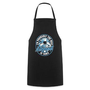 Astronaut Astronaut Cosmonaut Best - Cooking Apron - black - Front - AI Model Male 185 dark (185cm)