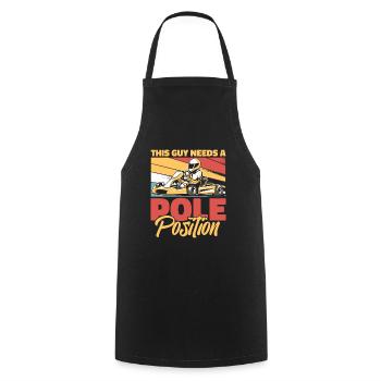 Go Kart Karting Karting Karting Driver Funny - Cooking Apron - black - Front - AI Model Male 185 dark (185cm)