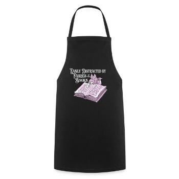 Book Bookworm Bookworm Fairy Book Fairy - Tablier de cuisine - noir - Devant - AI Model Male 185 dark (185cm)