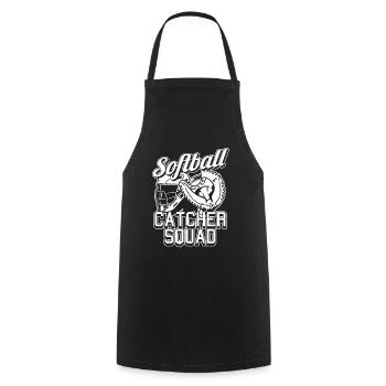 Softball Squad - Cooking Apron - black - Front - AI Model Male 185 dark (185cm)