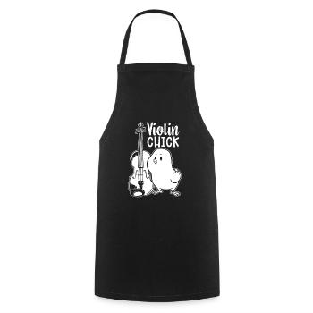 Violon Violon Poussin - Tablier de cuisine - noir - Devant - AI Model Male 185 dark (185cm)