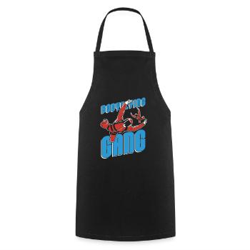 Indoor Skydiving Gang Indoor Fallschirmspringen - Tablier de cuisine - noir - Devant - AI Model Male 185 dark (185cm)