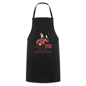 Fanfahrzug Spielmannszug Lustig - Tablier de cuisine - noir - Devant - AI Model Male 185 dark (185cm)