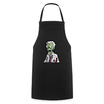 Zombie Halloween - Cooking Apron - black - Front - AI Model Male 185 dark (185cm)