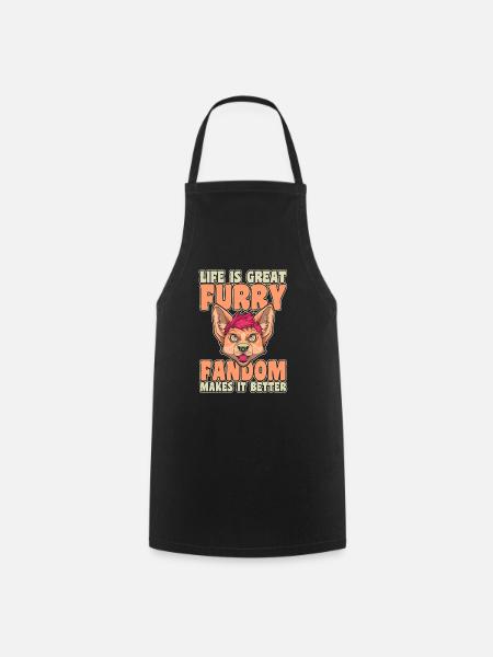 Furry Fandom Fursuits Leben - Kochschürze - Schwarz