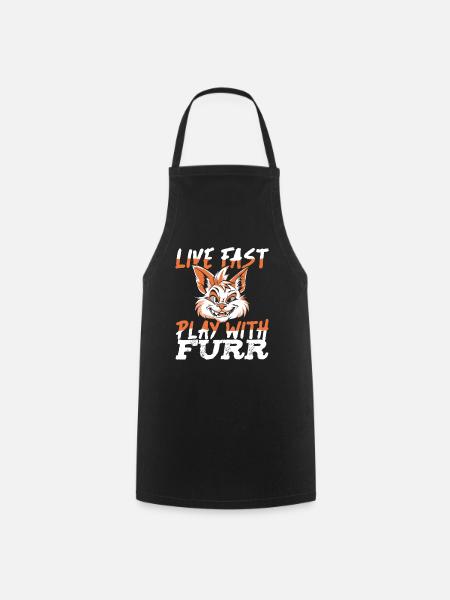 Furry Fandom Fursuits - Kochschürze - Schwarz