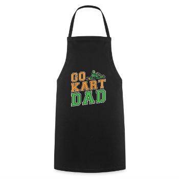 Faire du karting karting karting kart driver papa - Tablier de cuisine - noir - Devant - AI Model Male 185 dark (185cm)