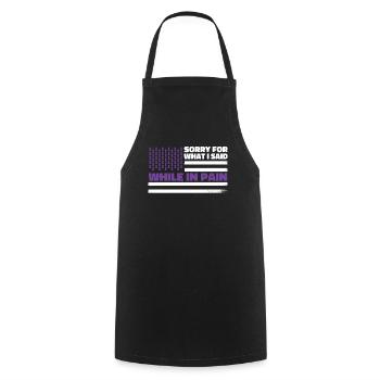 Fibromyalgie Rheuma US Flagge - Kochschürze - Schwarz - Vorne - AI Model Male 185 dark (185cm)