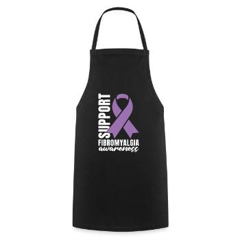 Fibromyalgie Rheuma Unterstützung - Kochschürze - Schwarz - Vorne - AI Model Male 185 dark (185cm)