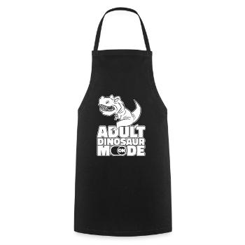 Mode dinosaure sur dinosaure adulte - Tablier de cuisine - noir - Devant - AI Model Male 185 dark (185cm)