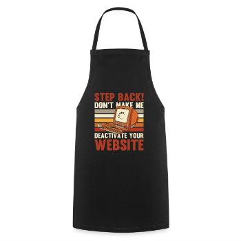 Développeur Web Développeur Web Drôle - Tablier de cuisine - noir - Devant - AI Model Male 185 dark (185cm)