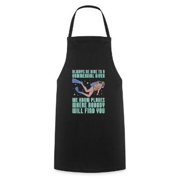 Plongée Plongeur Humour Plongée commerciale - Tablier de cuisine - noir - Devant - AI Model Male 185 dark (185cm)